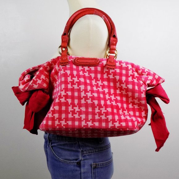 Juicy Couture Handbags - juicy couture velour houndstooth y2k 90s VSCO bows
